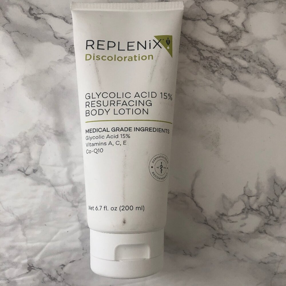 Replenix Discoloration Glycolic Acid 15% Resurfacing Body Lotion 6.7 oz NEW - Picture 2 of 5